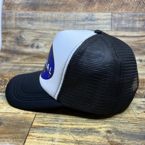 Universal Pictures Mens Trucker Hat Black Snapback Movie Production Company Cap - Picture 4 of 7